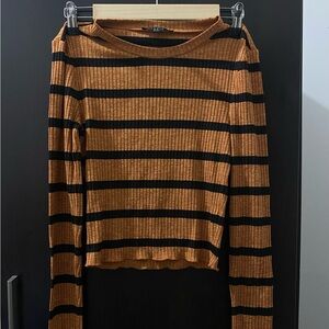 Forever 21 Ribbed Long Sleeve Top